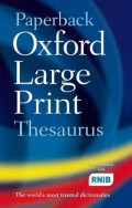 Paperback Oxford Large Print Thesaurus
